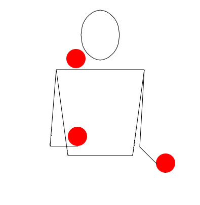 animatie met drie ballen